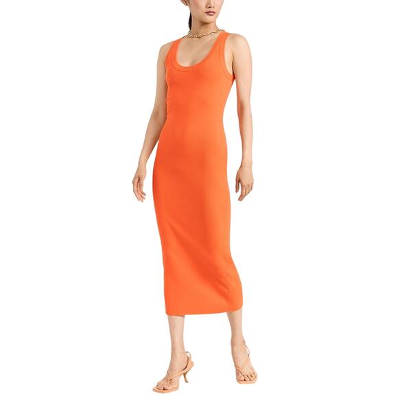 A.L.C. Dresses & Skirts - A.L.C. Ribbed Orange Emily Midi Size M Dress